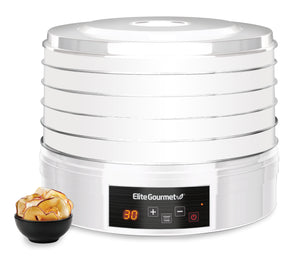 5 Tier Food Dehydrator with Adjustable Temperature & Timer Control