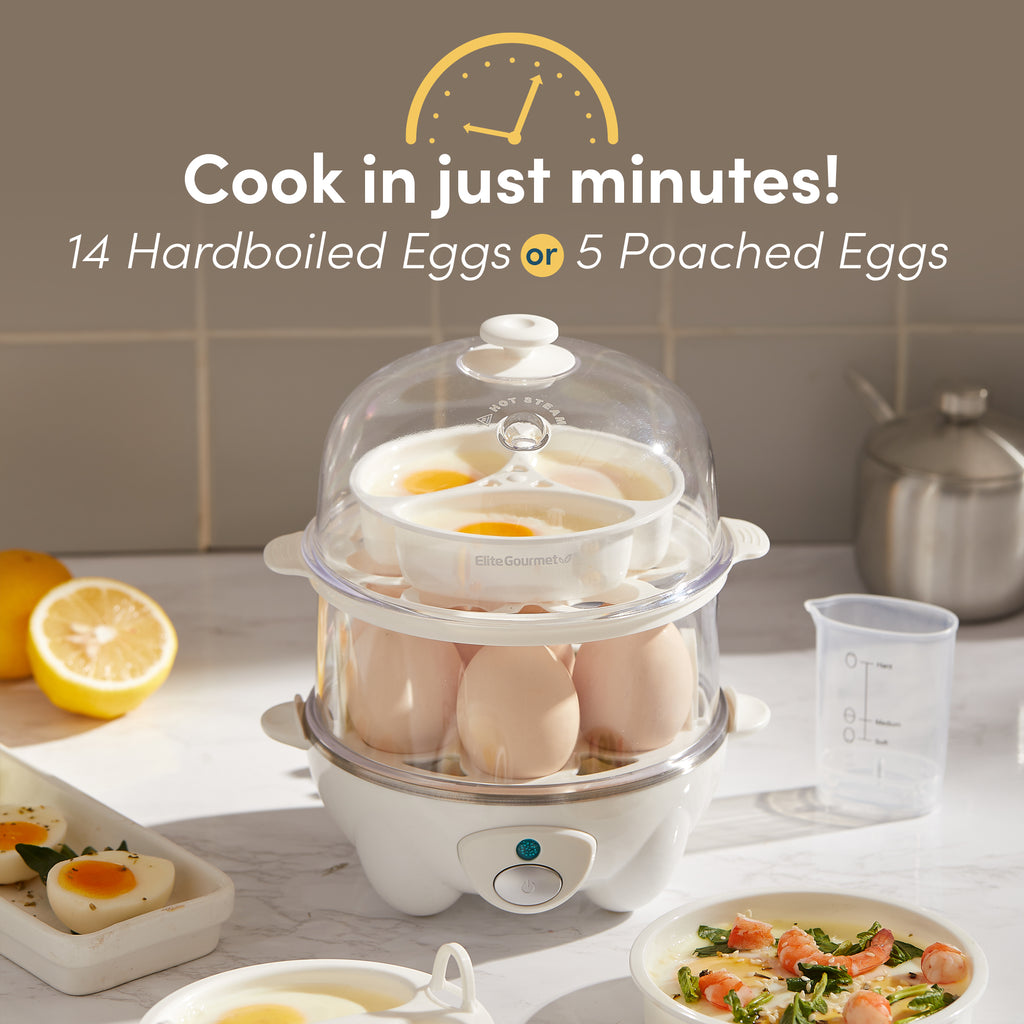 14-Egg Easy Egg Cooker, Steamer, Poacher