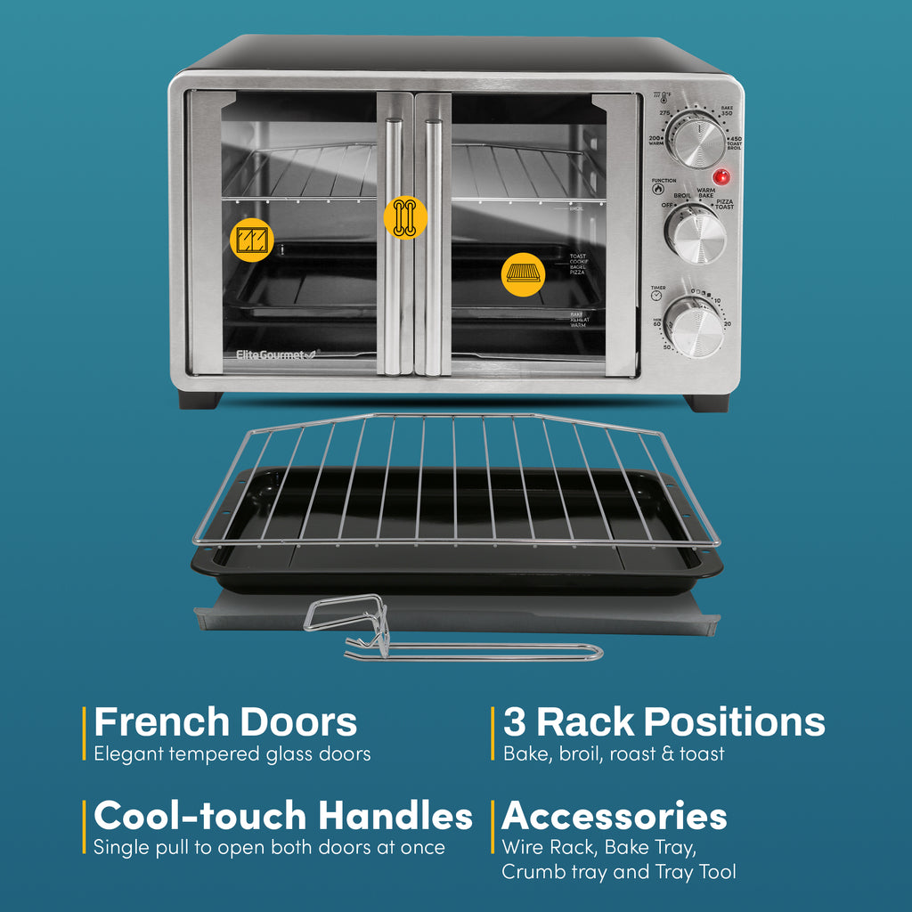 25L French Door Toaster Oven