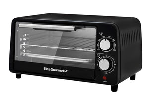 4-Slice Toaster Oven with 30-Min Timer & Temperature Controls