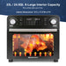23L / 24.5Qt. X-Large Interior Capacity. fits a whole roast up to 4 lbs. Interior Dimensions: 13"L × 11.5"W × 8"H