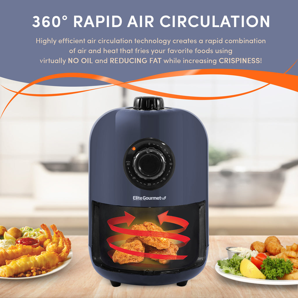 1.1 Qt. Personal Air Fryer with 30-min Timer