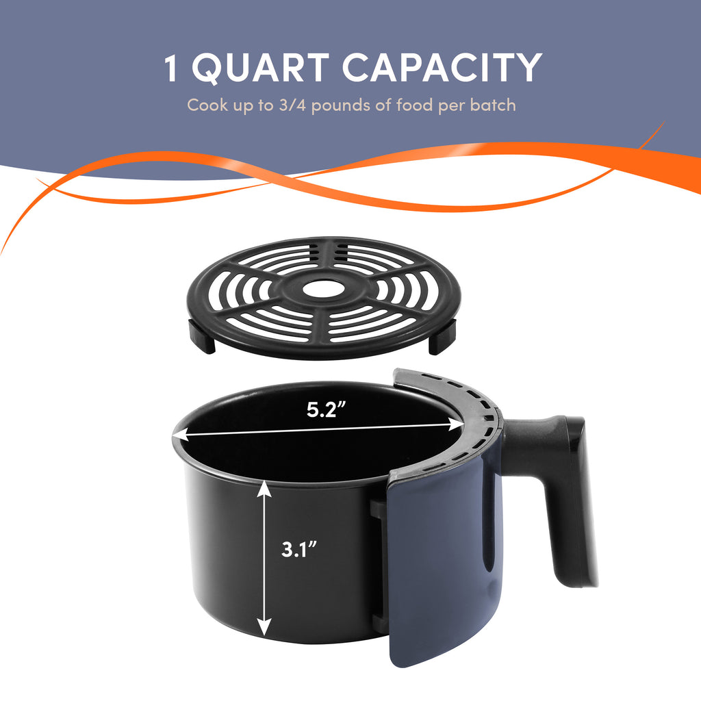 1.1 Qt. Personal Air Fryer with 30-min Timer