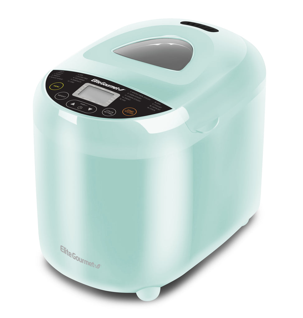 2 Lb Programmable Bread Maker Machine, 3 Loaf Sizes, 19 Menu Functions, Mint