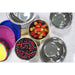 Berries in the stainless steel mixing bowl