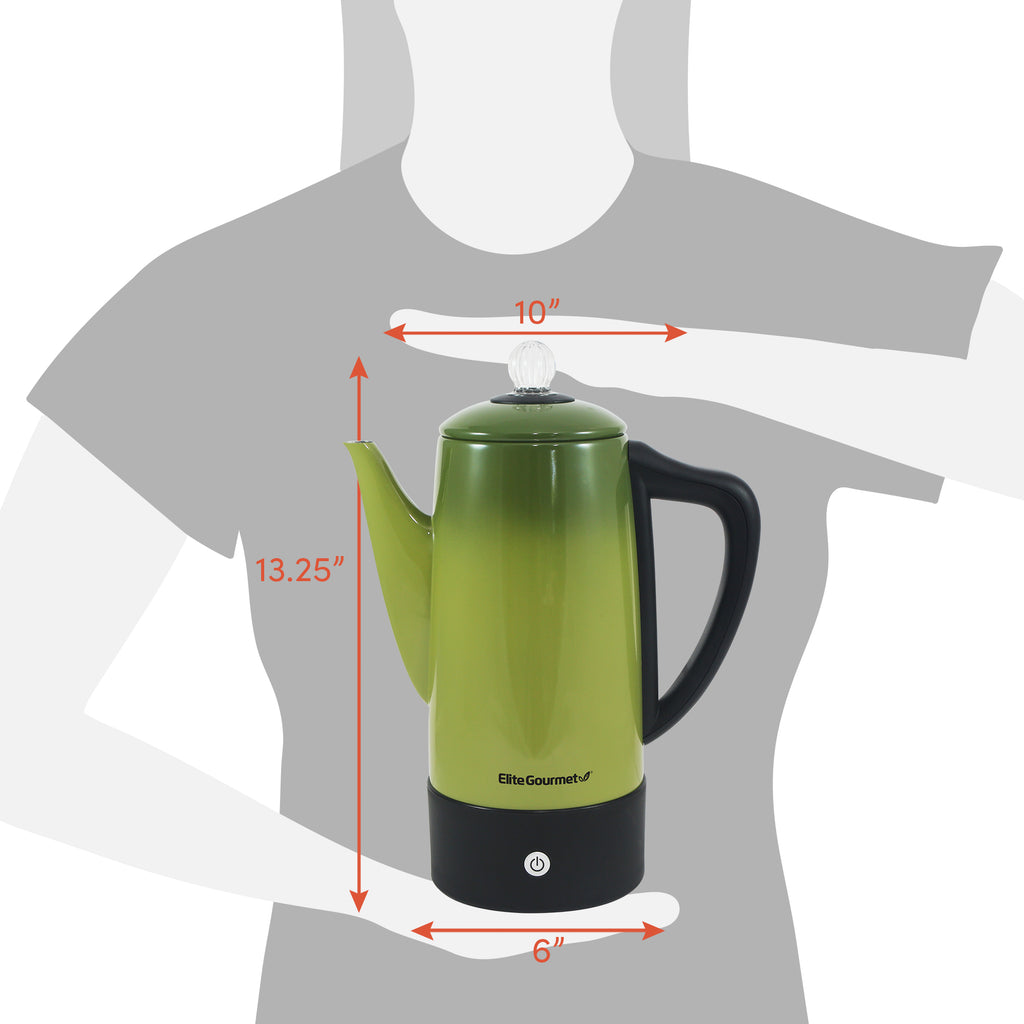Dimensions:  10" Length, 13.25" Height, 6" Diameter.