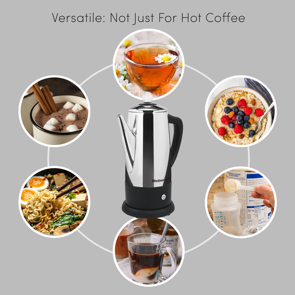 Versatile: Not Just For Hot Coffee. Various types of hot drinks