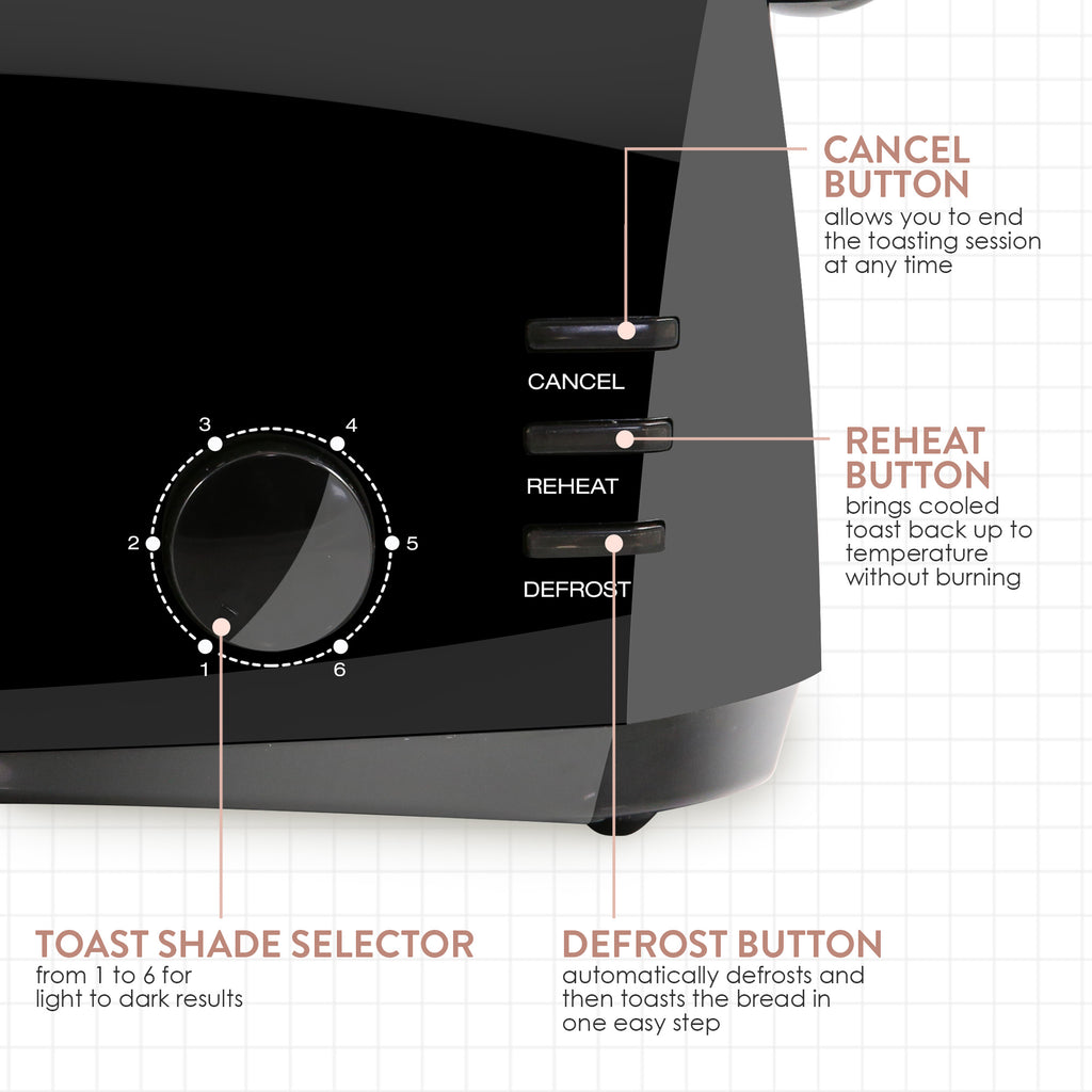 4 Slice Long Slot Cool Touch Toaster