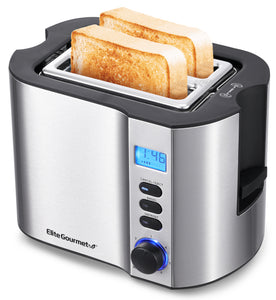 2-Slice Stainless Steel Toaster, Wide Slots