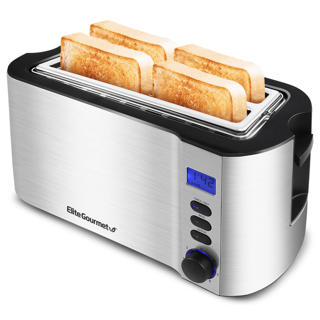 4-Slice Long Slot Toaster, Wide Slots