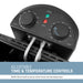 ADJUSTABLE TIME & TEMPERATURE CONTROLS NOTE: Timer knob must be set to Power On the deep fryer.