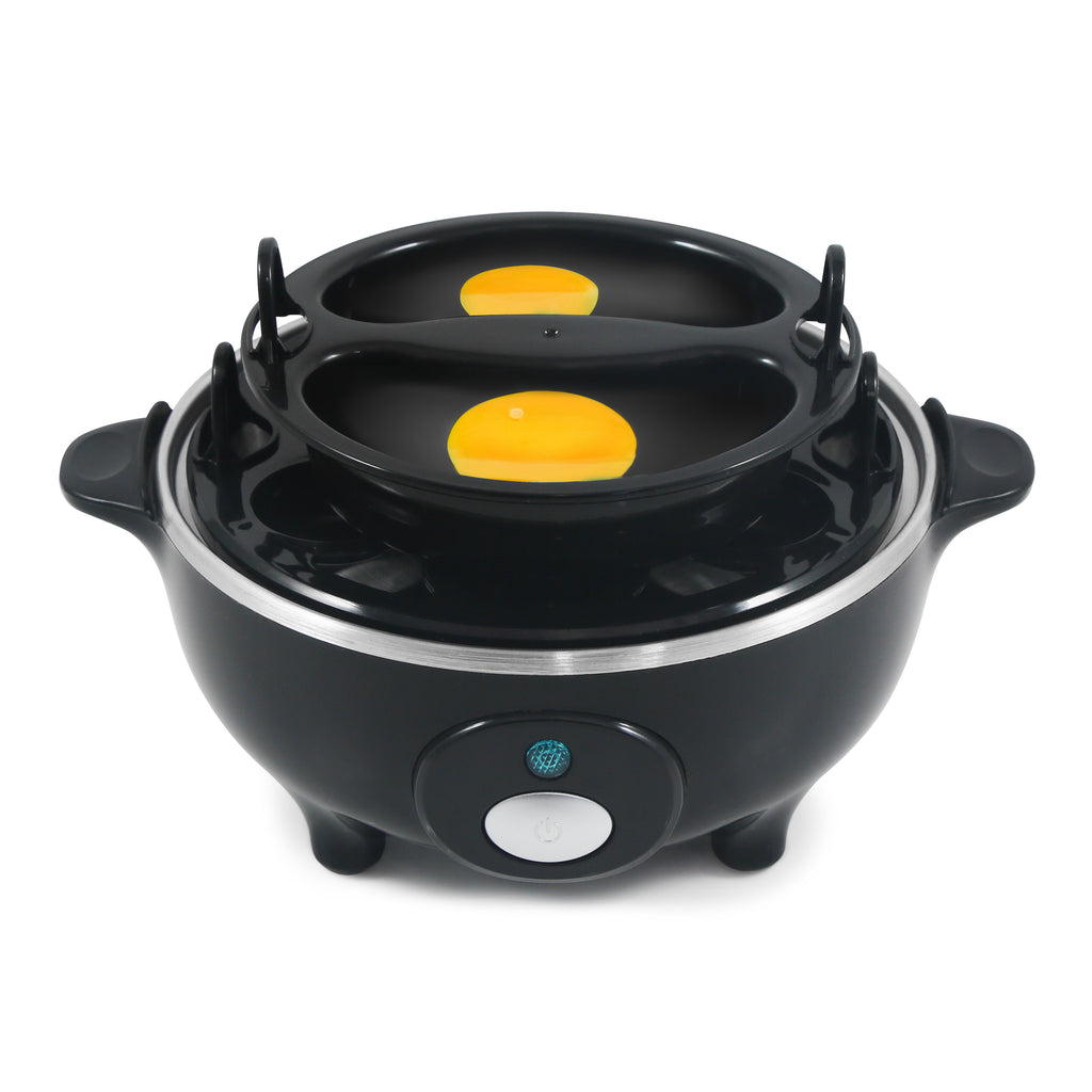 Egg Poaching Tray set on egg cooker.