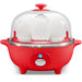 7-Egg Automatic Easy Egg Cooker, Steamer, Poacher (Red)
