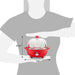 Dimensions of egg cooker. 6.25" Height, 7.6" Diameter.