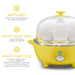 Auto-Off. Never worry about leaving your eggs unattended. Rapid Cooke Time. Cooks faster than traditional methods. Multi-Function, cooks your eggs hard or soft, scrambled or omelet-style. Boiled of poached, it's your choice! Even steam vegetables and other foods.