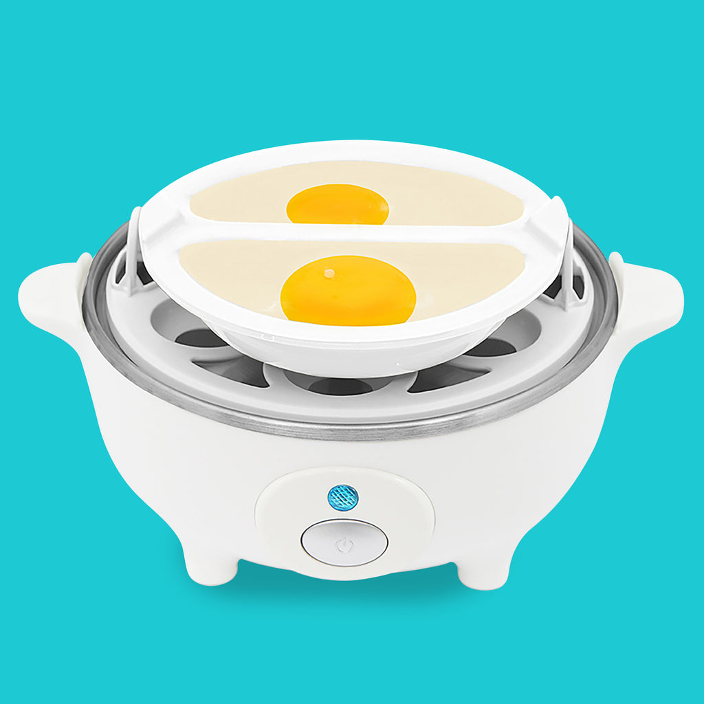 Egg Poaching Tray set on egg cooker.