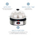 Auto-Off. Never worry about leaving your eggs unattended. Rapid Cooke Time. Cooks faster than traditional methods. Multi-Function, cooks your eggs hard or soft, scrambled or omelet-style. Boiled of poached, it's your choice! Even steam vegetables and other foods.