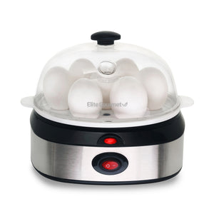 7-Egg Stainless Steel Easy Egg Cooker, Steamer, Poacher