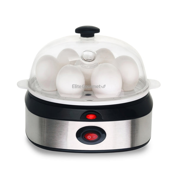 7-Egg Stainless Steel Easy Egg Cooker, Steamer, Poacher