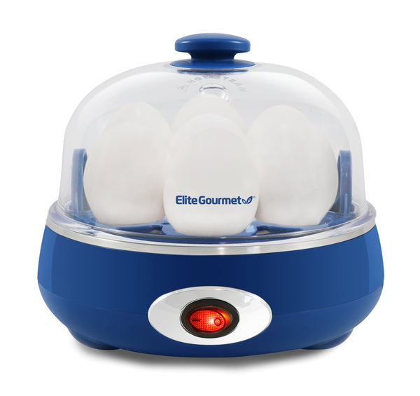 7-Egg Rapid Easy Egg Cooker, Steamer, Poacher (Blue)