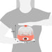 Dimensions of egg cooker. 5.75" Height, 6.25" Diameter.