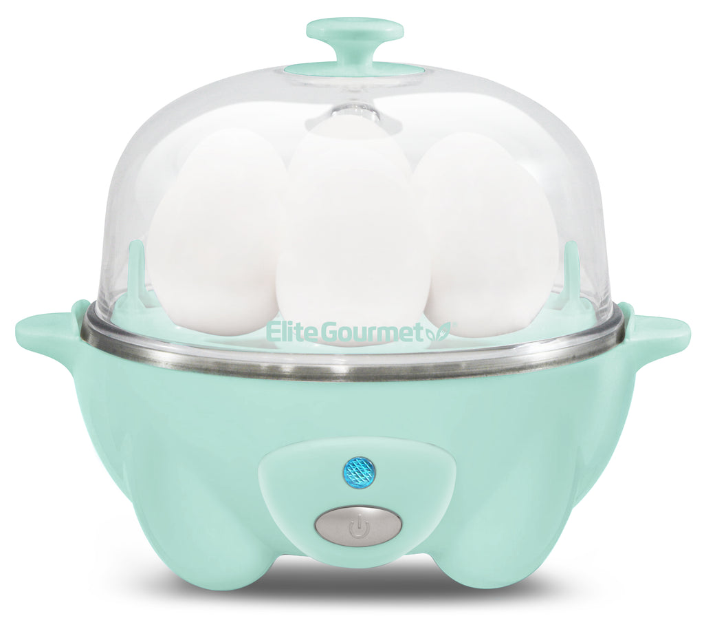 7-Egg Automatic Easy Egg Cooker, Steamer, Poacher (Mint)