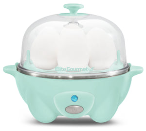 7-Egg Automatic Easy Egg Cooker, Steamer, Poacher (Mint)