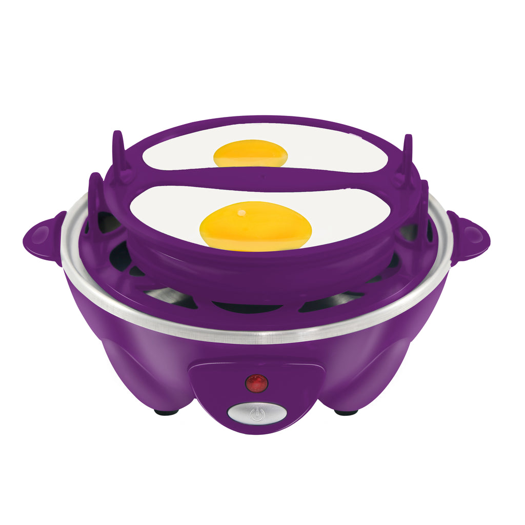 Egg Poaching Tray set on egg cooker.