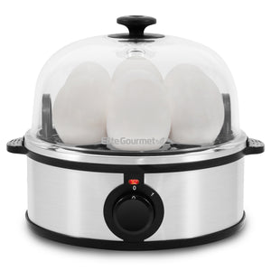 7-Egg Stainless Steel Easy Egg Cooker, Steamer, Poacher