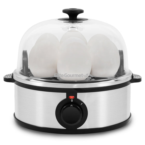 7-Egg Stainless Steel Easy Egg Cooker, Steamer, Poacher