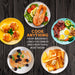 COOK ANYTHING FROM BREAKFAST, LUNCH OR DINNER AND EVERYTHING IN BETWEEN! Various grilled food of dishes.