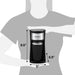 Coffee maker dimension: 9.5"H x 5"W x 6.5"L.