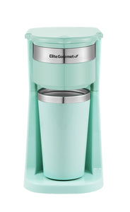 12Oz. Personal Single-Serve Compact Coffee Maker Brewer, Mint