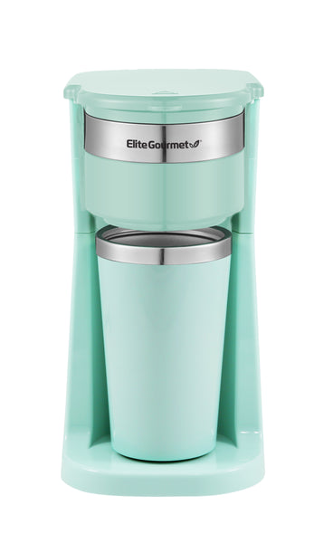 12Oz. Personal Single-Serve Compact Coffee Maker Brewer, Mint