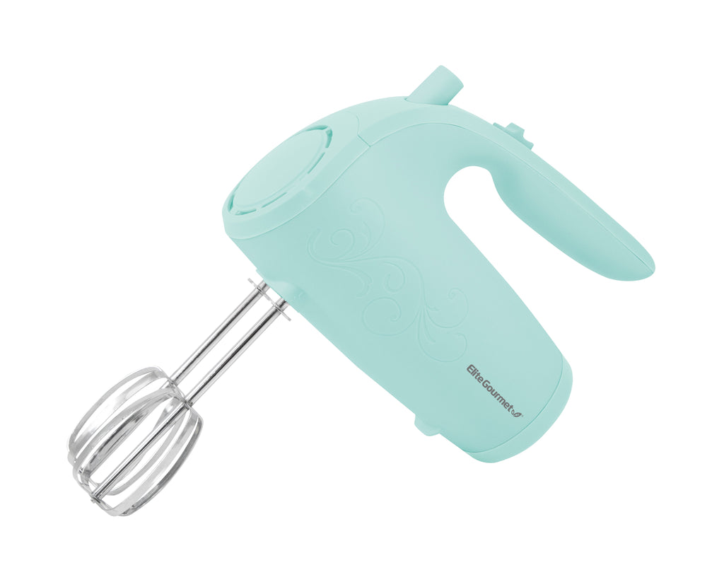5 Speed Hand Mixer with Beater Storage (mint color)