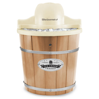 4 Qt. Electric Motorized Old-Fashioned Bucket Ice Cream Maker