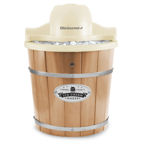 4 Qt. Electric Motorized Old-Fashioned Bucket Ice Cream Maker