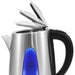 1.7L Stainless Steel Cordless Electric Kettle with Auto Shut-Off