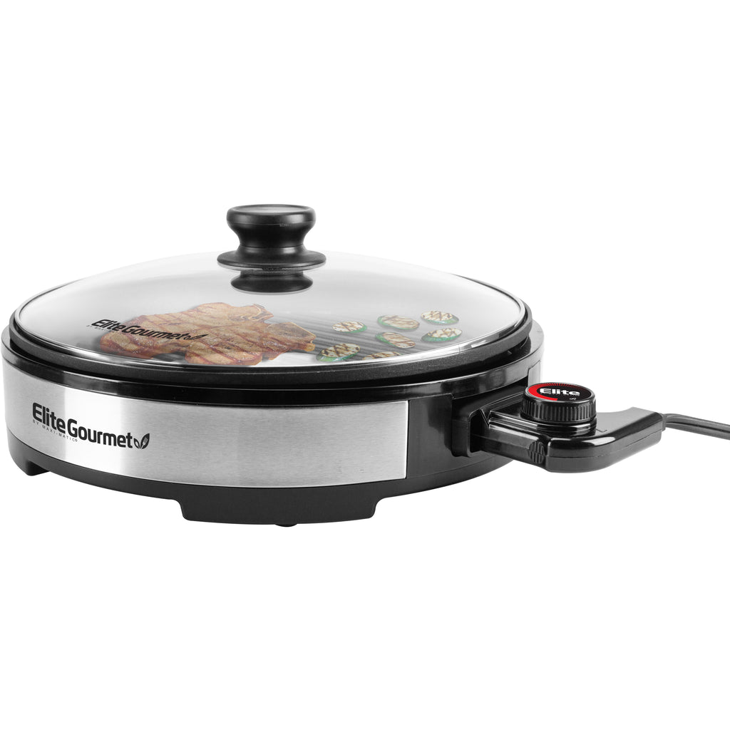 12" Electric Stainless Steel Indoor Grill