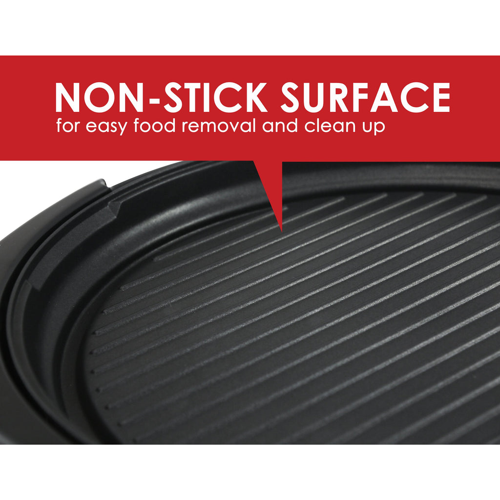 NON-STICK SURFACE for easy food removal and clean up