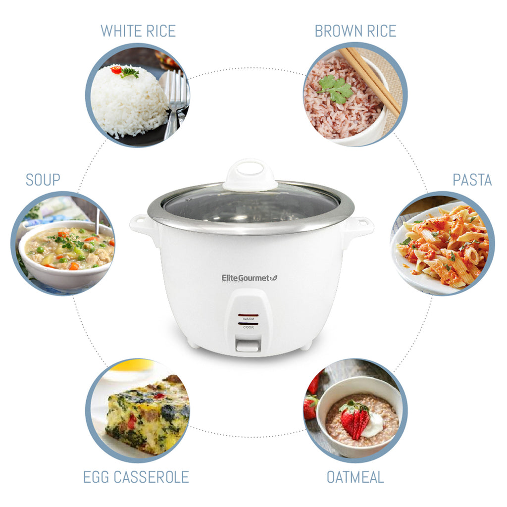 10-Cup Rice Cooker with Stainless Steel Cooking Pot