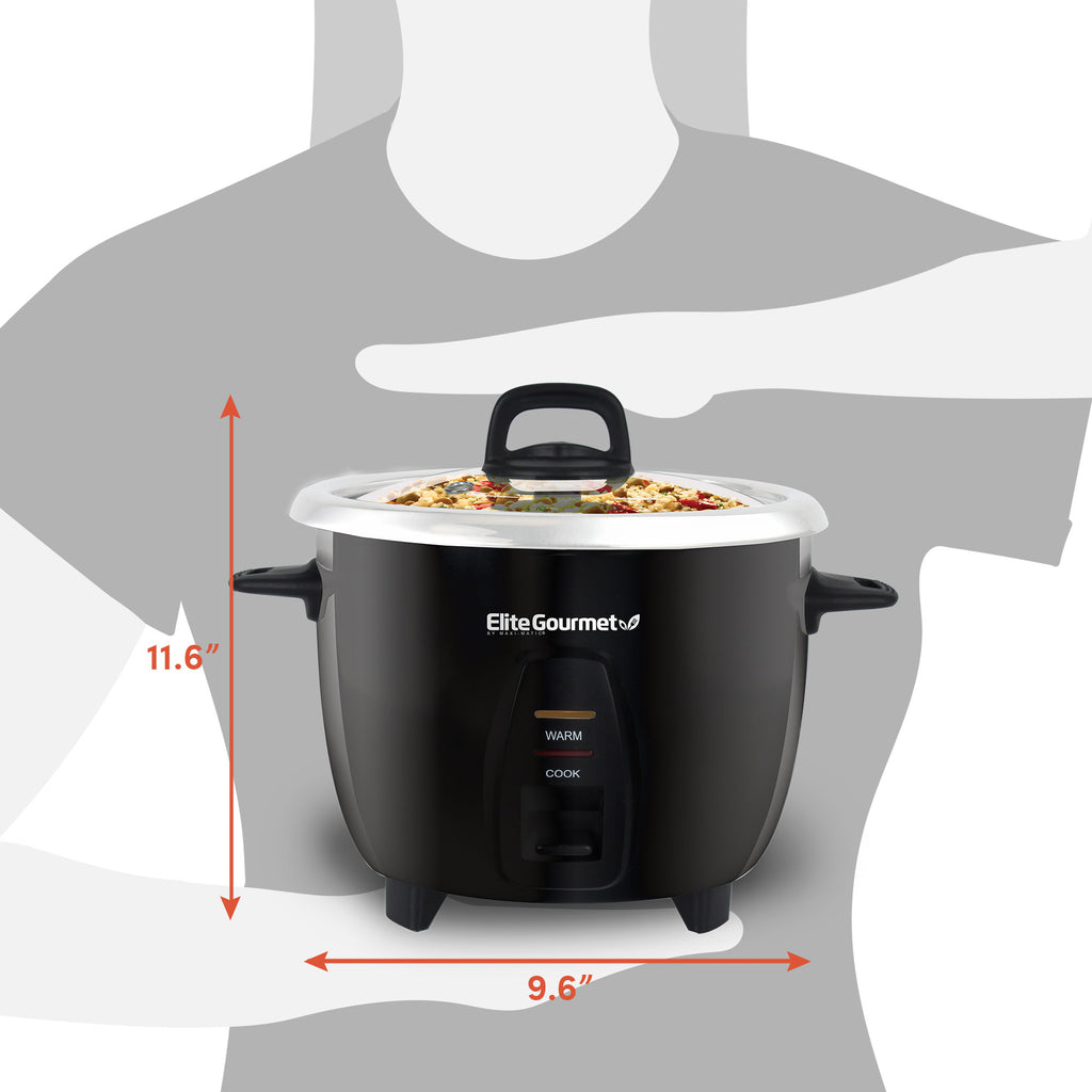 10-Cup Rice Cooker with Stainless Steel Cooking Pot