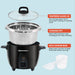 10-Cup Rice Cooker with Stainless Steel Cooking Pot