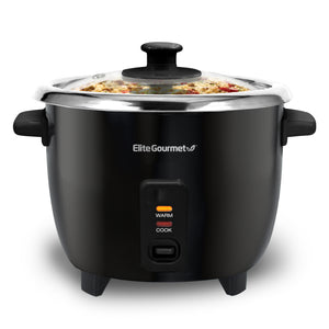6-Cup Electric Automatic Rice Cooker with Stainless Steel Pot