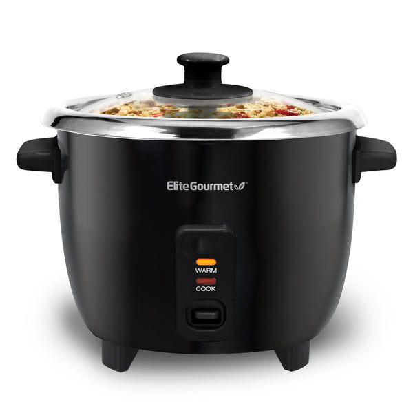 6-Cup Electric Automatic Rice Cooker with Stainless Steel Pot