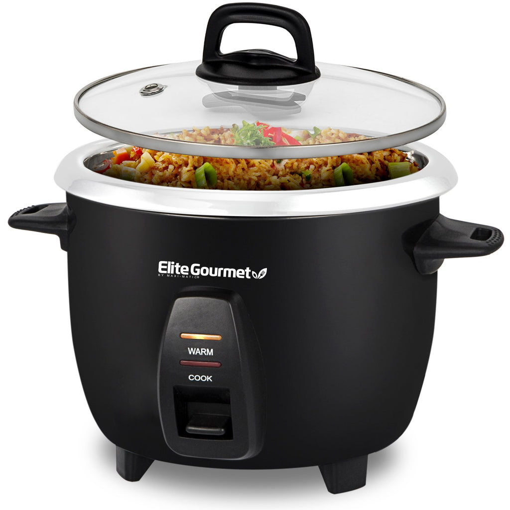10-Cup Rice Cooker with Stainless Steel Cooking Pot