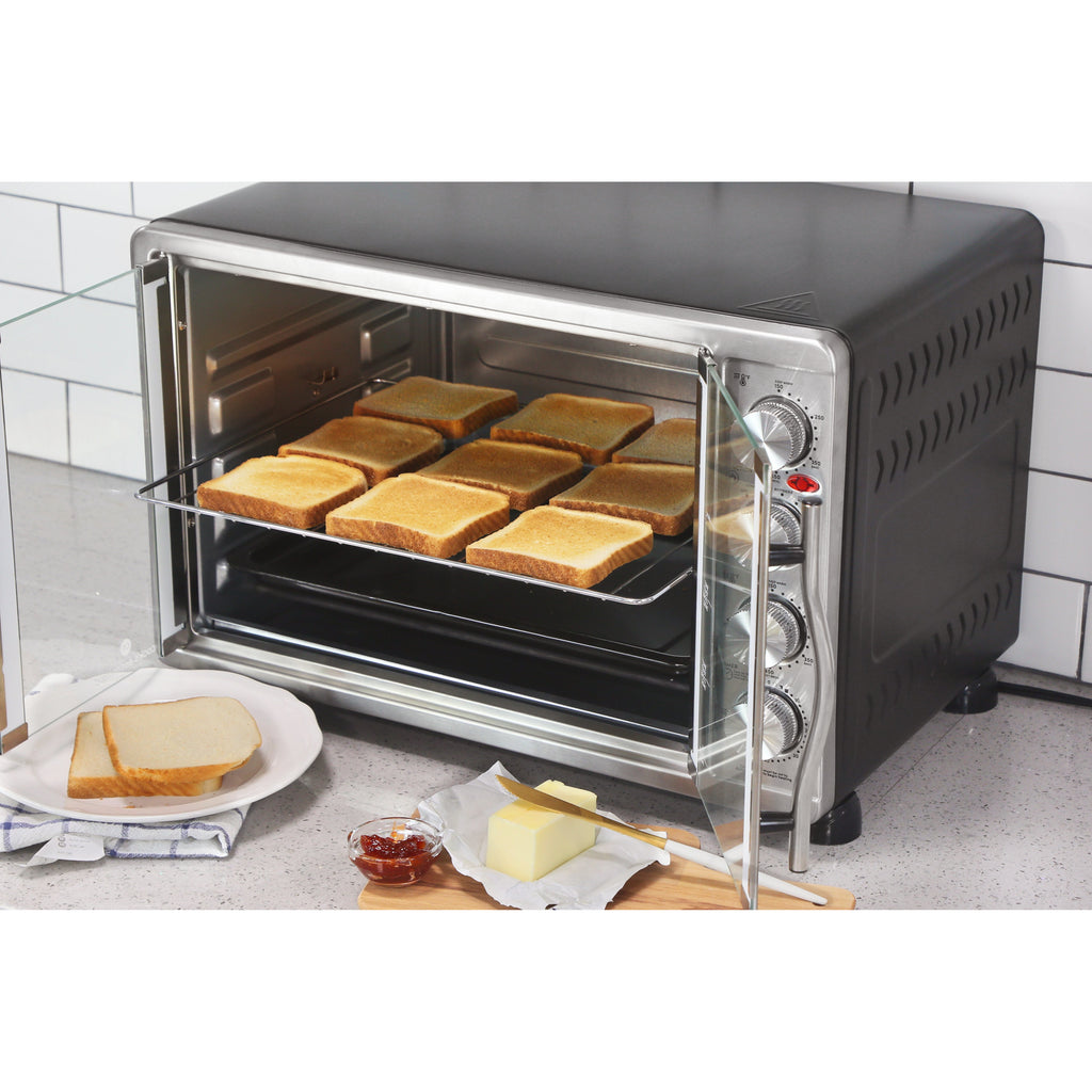 45L French Door Convection Toaster Oven Rotisserie