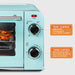 TEMPERATURE CONTROL adjustable temperature from 200°F to 480°F, TIMER CONTROL 60-min timer with auto shut-off plus a stay-on feature.
