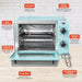 Parts of Toaster : Oven Pan bake or broil an entire meal, Power Indicator:illuminates when the oven is in operation, Wire Grill Rack: can be used for baking, broiling, or toasting, Control Panel: temperature and timer control knobs, Slide-Out Crumb Tray: makes clean up a cinch, Oven Door: constructed of safety tempered glass, Pan Removal Handle: safe & easy removal of the oven pan.