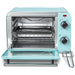 4 Slice Vintage Diner Retro Countertop Toaster Oven, door opened